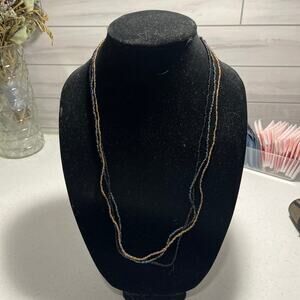 Layered beaded necklace